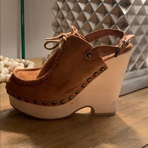 7 For All ManKind suede clogs!